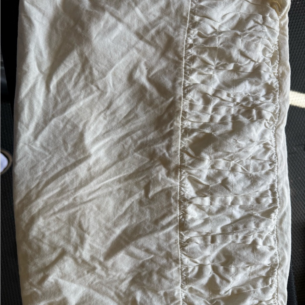 Anthropologie LazyBones Ruched Pillow Sham